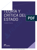 Teoria y Critica Del Estado - Anibal DAuria