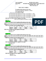 HƯỚNG DẪN CHẤM TOÁN 11