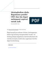 Meningkatkan Skala - Bagaimana Pendiri CEO Dan Tim Dapat Melampaui Aspirasi Untuk