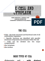 The Cell and Cytoplasm