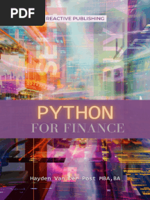 Van Der Post H. Python For Finance. A Crash Course Modern Guide 2024