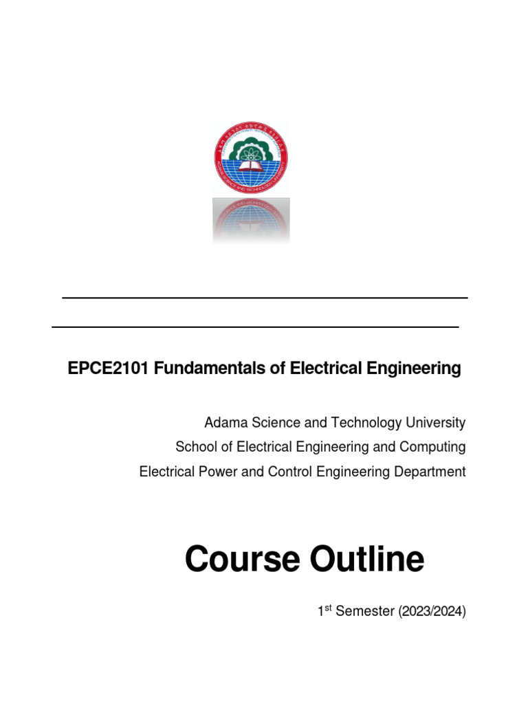 Electrical Engineering Course Outline | PDF | Electrical Network ...