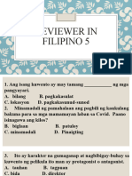 q3 Reviewer in Filipino 5