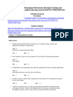 Test Bank For Managing Performance Through Training and Development 6Th Edition Saks Haccoun 0176507337 9780176507336 Full Chapter PDF