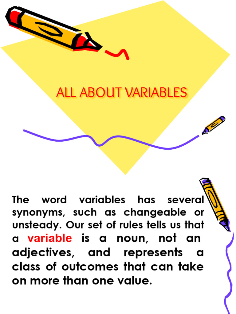 All About Variables | PDF | Hypothesis | Null Hypothesis