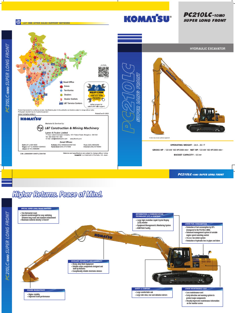 Komatsu PC210-10M0 Fuel Efficiency Guide | PDF | Computer Monitor | Engines