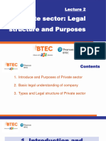 Lecture 2 - Private Sector - Types and Purposes