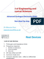 Opertional Amplifiers - Non Ideal - Lecture Slides