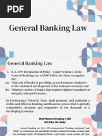 General Banking Law