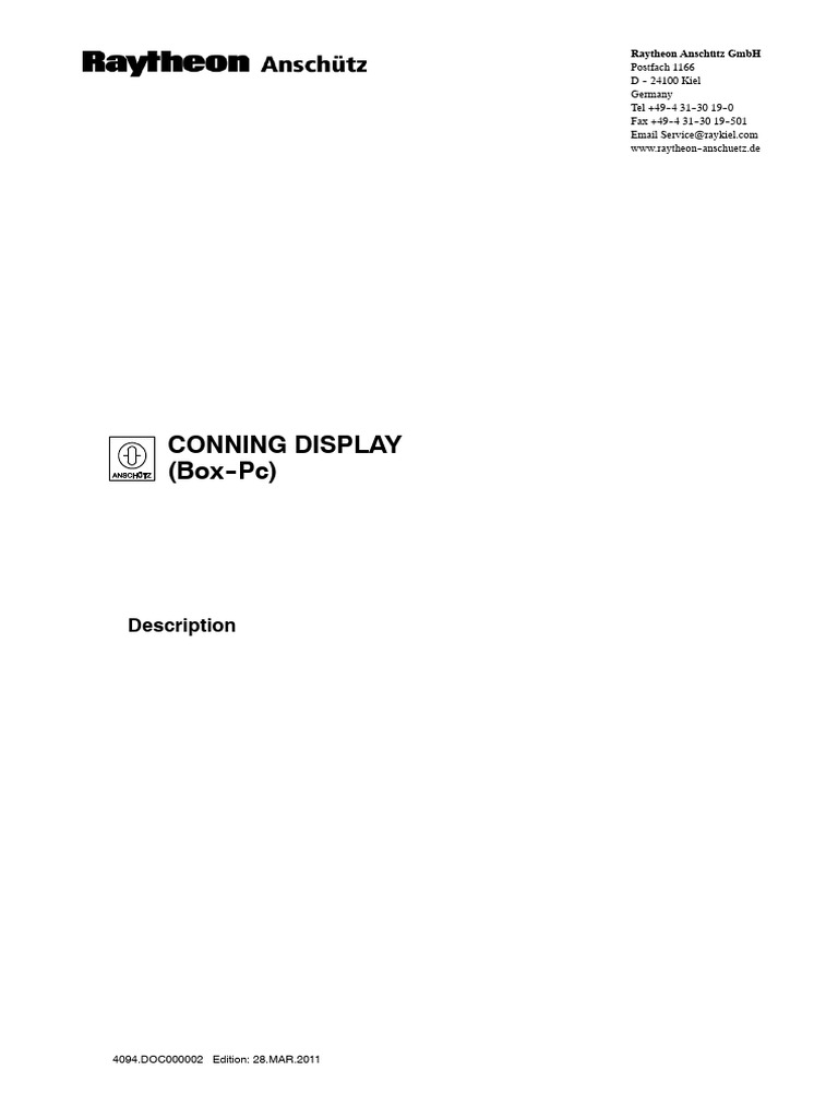 4094 Conning Display | PDF