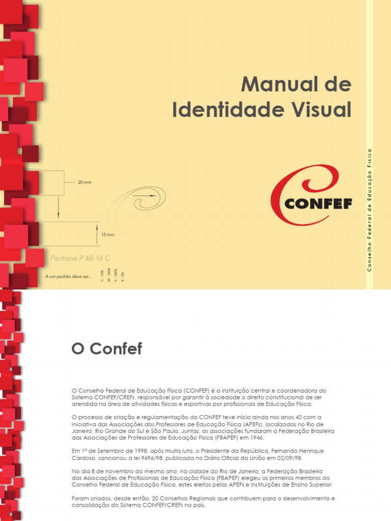 Manual de Identidade Visual do CONFEF | PDF | Educação Física | Brasil