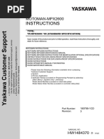 Motoman - MPX2600 - Manipulator Manual