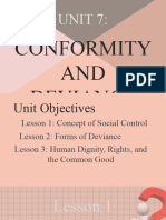 Unit 7 - Conformity and Deviance