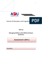 ESE411 Managing, Children ADHD Down Syndrome