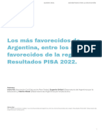 Los Más Favorecidos de Argentina, Entre Los Menos Favorecidos de La Región. Resultados PISA 2022.