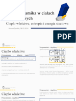 Prezentacja HD Termodynamika Kryształy