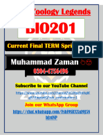 MB501 - BIO201 - Current - Repeated MCQS & Questions - Finalterm - 2023 - Muhammad - Zaman