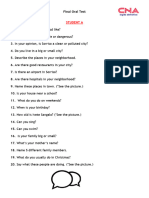 ESSENTIALS 1 - FINAL Oral Test