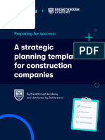 A Strategic Planning Template For Construction Companies