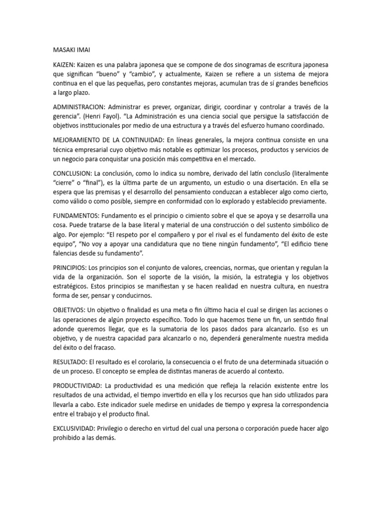 Mejora Continua y Administración Efectiva | PDF | Calidad (comercial)