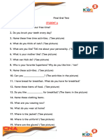 KIDS 2 Oral Test - Questions FINAL