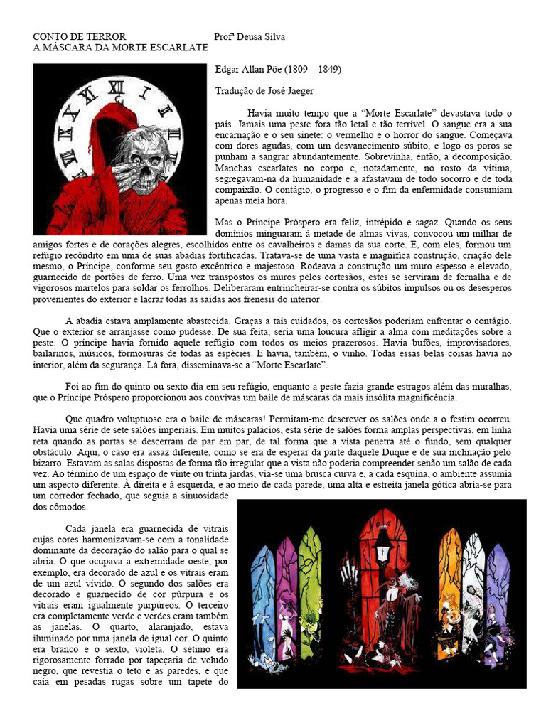 A Máscara da Morte Escarlate | PDF