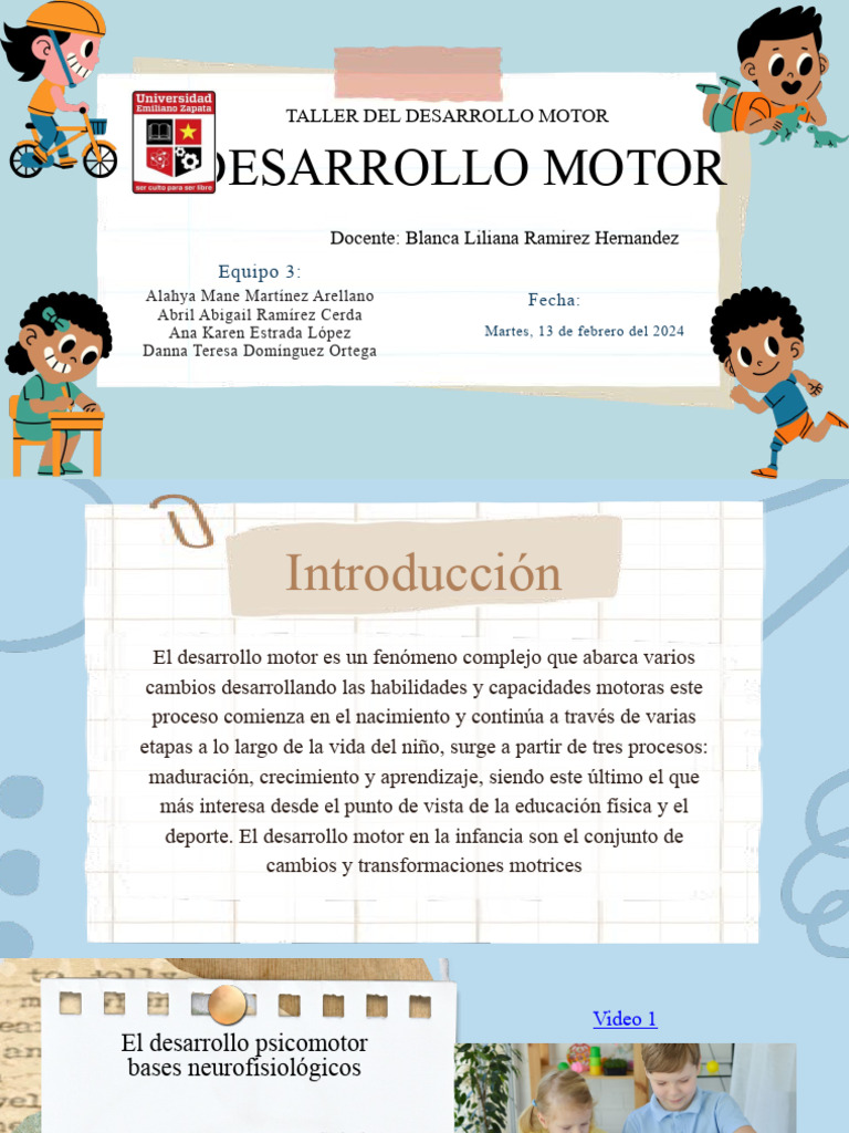 Desarrollo Motor y Psicomotor Infantil | PDF | Cerebro | Hemisferio ...