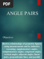 Angle Pairs Sorting Activity | PDF