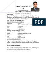 Curriculum Vitae OF