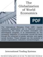 Lesson 2 - The Globalization of World Economics