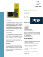 Medidor Altura de Cables Mod Chm600e Suparule Cable - Height - Meter - Datasheet