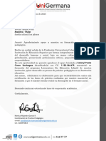 Formato CARTA Practica Finalización