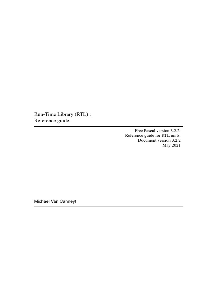 Units Reference Guide | PDF | Object Oriented Programming | Programming ...