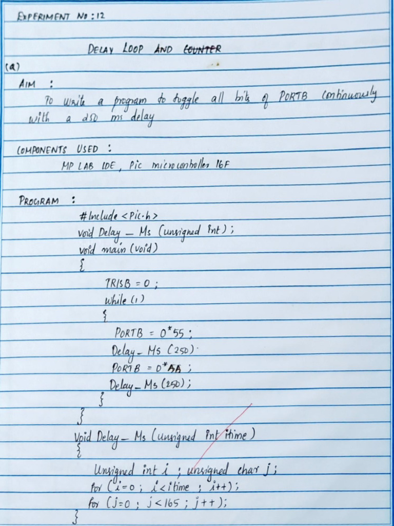 Experiment 12 | PDF