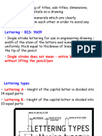 Lettering, Lines and Dimensioning