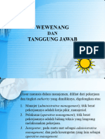 Wewenang Dan Tanggung Jawab