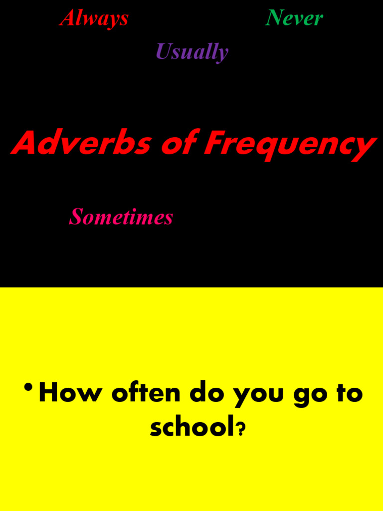 Adverbs of Frequency PPT Quiz | PDF
