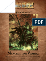 WFRP Equipaggiamenti Manufatti Vampiri