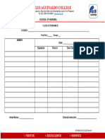 Class Attendance With Assignments Per Group