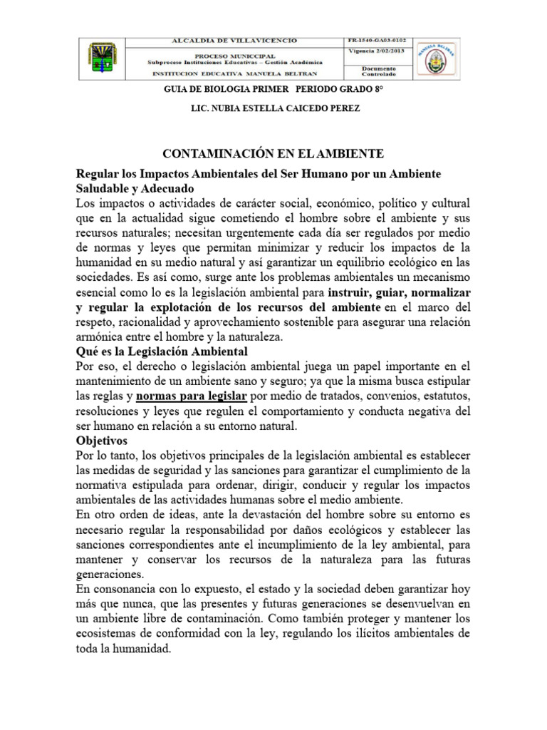 Guia de contaminacion p 1 8 descargar gratis pdf entorno natural