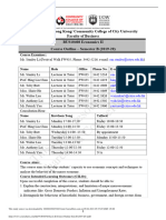 BUS10408 Econ II Course Outline Sem B 2019 20 1 PDF