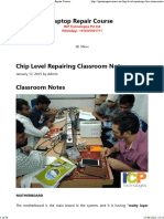 Chip Level Repairing Classroom Notes - Laptop Repair Course