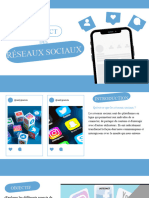 Présentation Rapport Annuel Réseaux Sociaux Professionnel Moderne Bleu