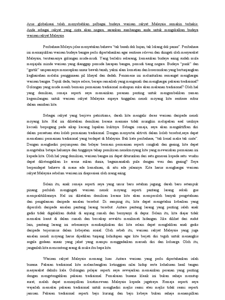 Contoh Karangan Pdf