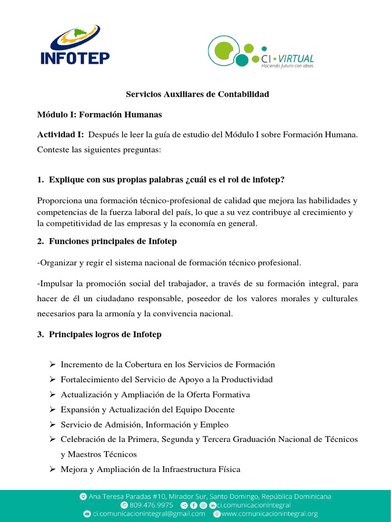 Actividad Del Módulo I Descargar Gratis Pdf Autoestima Conceptos
