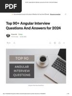 Top 90+ Angular Interview Questions and Answers For 2024 - by Pravin M - Medium