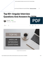 Top 90+ Angular Interview Questions and Answers For 2024 - by Pravin M - Medium
