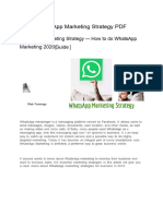 PDF Whatsapp Marketing Strategy Guide PDF
