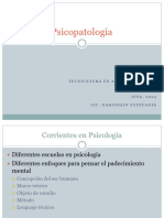 Psicopatología Corrientes en Psicología