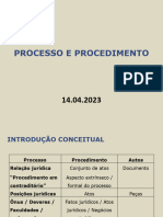 Aula 3 - Processo e Procedimento. Cognição